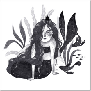 Mermaid Posters and Art