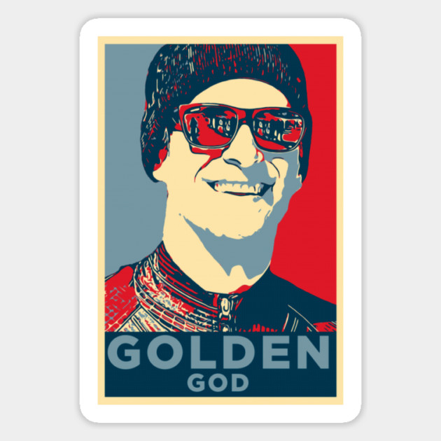 Golden God Hope Magnet by Shit Post Hero