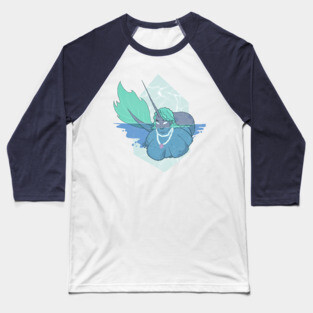Narwhal Mermaid Babe Baseball T-Shirt