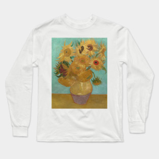 Sunflowers by Vincent van Gogh Long Sleeve T-Shirt