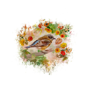 Lush Spring Bluebird T-Shirt