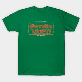 Movie Lovers Love Family Video 1978 T-Shirt