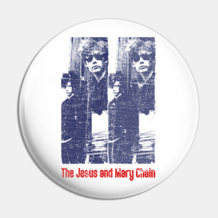 The Jesus & Mary Chain - - - Glitch Fan Art Pin