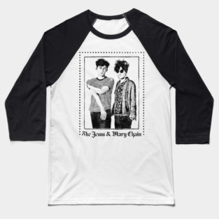 Jesus & Mary Chain Vintage Look Fan Design Baseball T-Shirt
