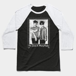 Jesus & Mary Chain - Vintage Look Fan Design Baseball T-Shirt