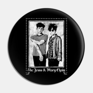 Jesus & Mary Chain - Vintage Look Fan Design Pin