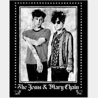 Jesus & Mary Chain - Vintage Look Fan Design Posters and Art