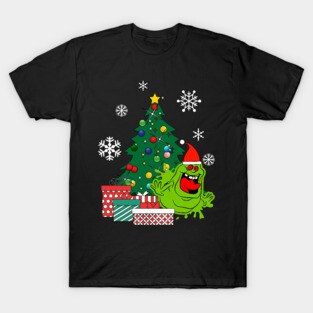 Slimer Around The Christmas Tree T-Shirt