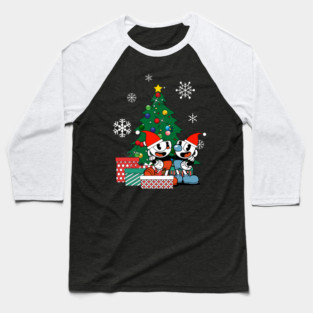 Cuphead Around The Christmas Tree Baseball T-Shirt
