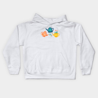 Whimsical Teapots Kids Hoodie