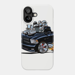 Dodge Ram Black Truck Phone Case