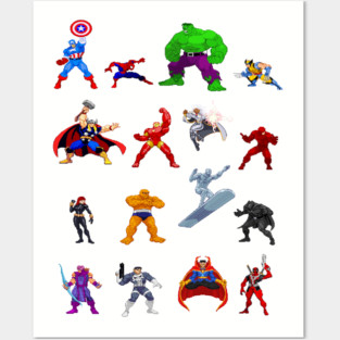 Superheroes Posters and Art