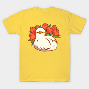 Duck Butt with Tulips T-Shirt