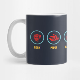 Rock Paper Scissors Hadouken Mug