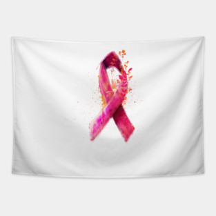 pink ribbon tshirt Tapestry