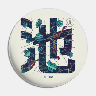 Koi Pond Kanji Pin