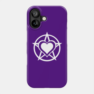 White Pagan Heart Cheeky Witch® Phone Case