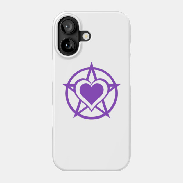 Purple Pagan Heart Cheeky Witch® Phone Case by Cheeky Witch