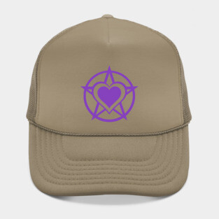 Purple Pagan Heart Cheeky Witch® Hat