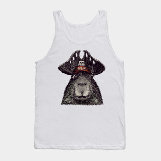 Capyrate - Pirate Capybara Tank Top