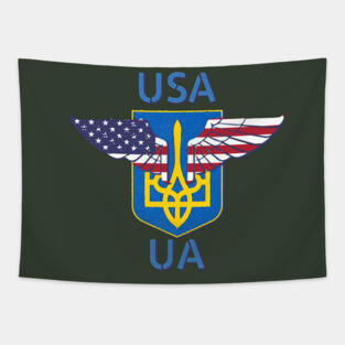 USA supporting Ukraine Tapestry