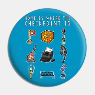 Gamer T-Shirt Checkpoints Pin