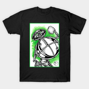 Tik Tok of Oz - Green Outlined Version T-Shirt