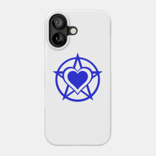 Blue Pagan Heart Cheeky Witch® Phone Case