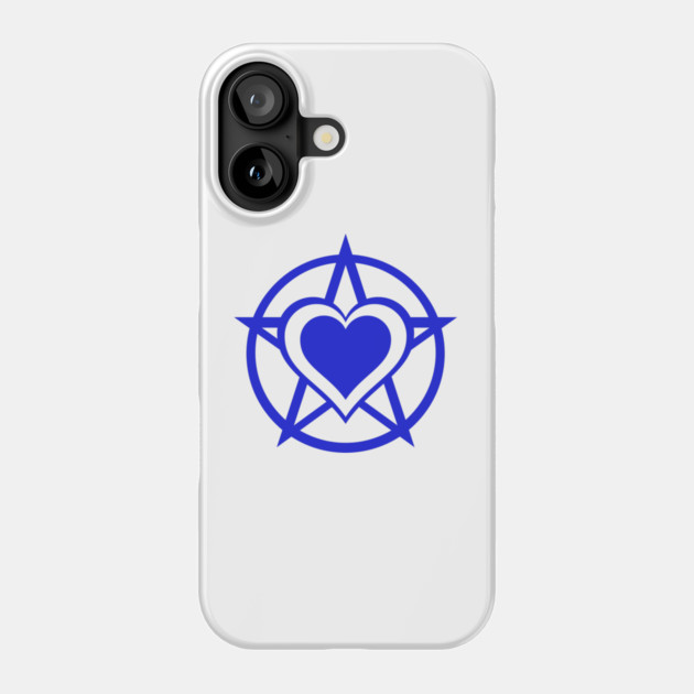 Blue Pagan Heart Cheeky Witch® Phone Case by Cheeky Witch