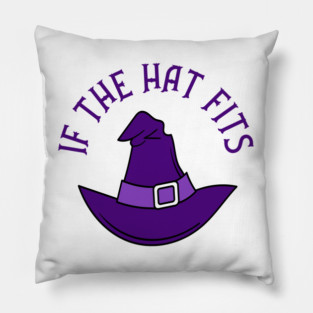 Purple If The Hat Fits Cheeky Witch® Pillow