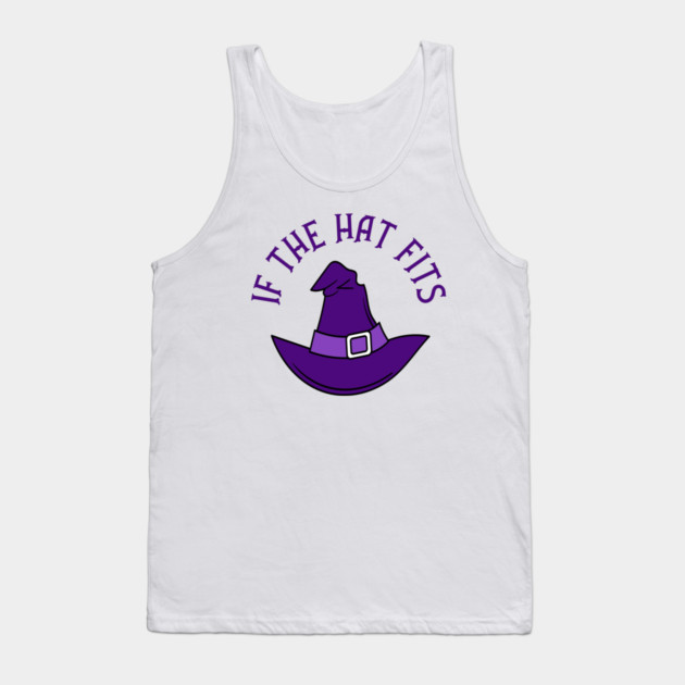 Purple If The Hat Fits Cheeky Witch® Tank Top by Cheeky Witch