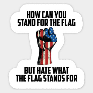 How Can You Stand For the Flag, But Hate What the Flag Stand For? Sticker