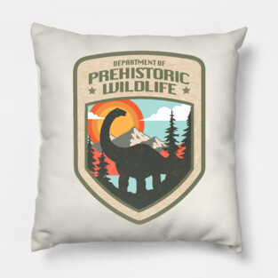 Department of Prehistoric Wildlife Pillow