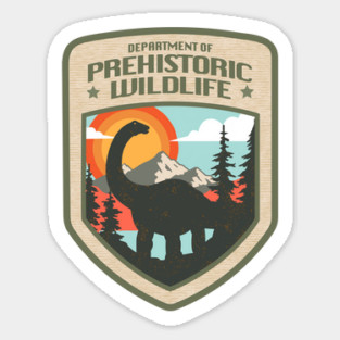 Department of Prehistoric Wildlife Sticker