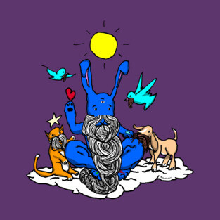 The Venerable and Wise Bearded Bunny T-Shirt