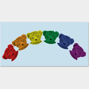 Pride Teddy Bear Rainbow Posters and Art