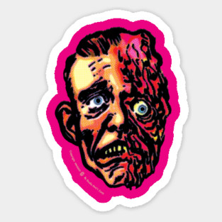Vintage Melting Man Comic Book Back Pages Sticker