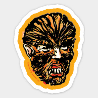 Vintage Werewolf Comic Book Backpages Sticker