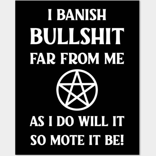 Cheeky Witch® Banishing Spell Wall Art by Cheeky Witch