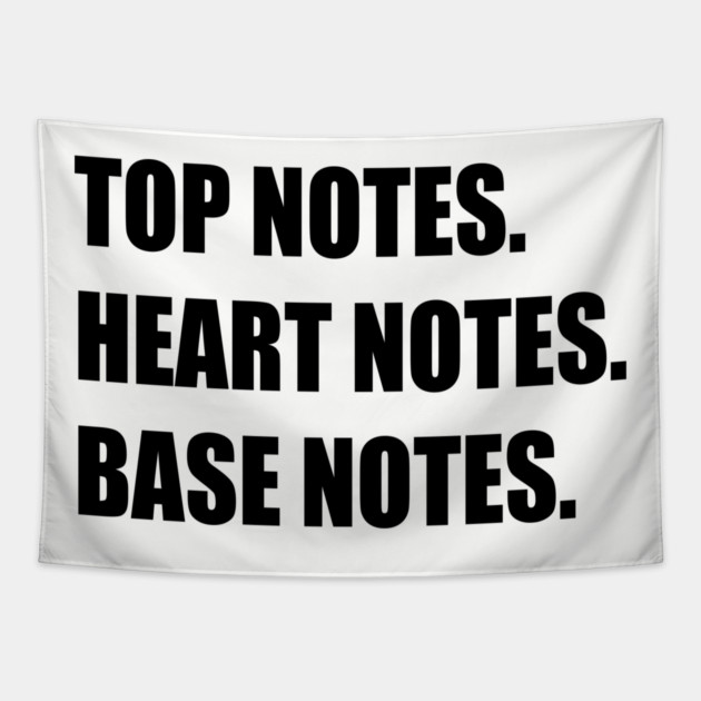 Fragrance Notes Design Tapestry by BeautyMeow