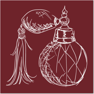 Crystal Perfume Bottle Illustration Posters and Art