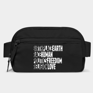 Earth Human Freedom Love' Political Bag