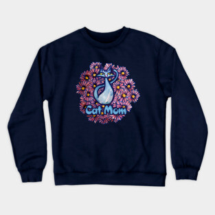 Cat Mom Crewneck Sweatshirt