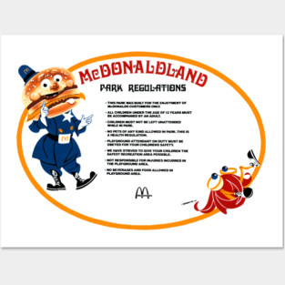 McDonaldland Park Regulations Posters and Art
