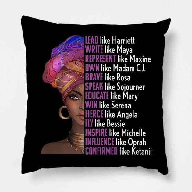 Women of Black History, Legends, Powerful Black Women, Black History Pillow by UrbanLifeApparel