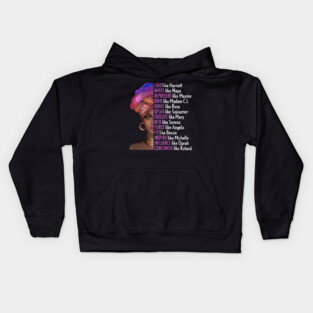 Women of Black History, Legends, Powerful Black Women, Black History Kids Hoodie