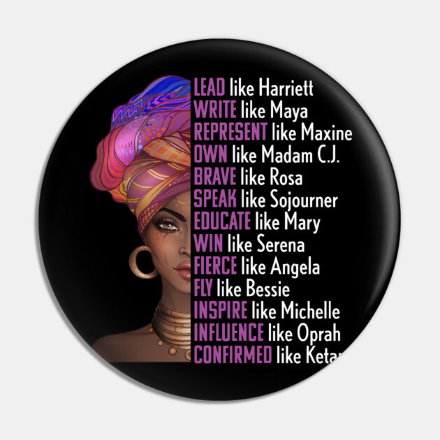 Women of Black History, Legends, Powerful Black Women, Black History Pin by UrbanLifeApparel