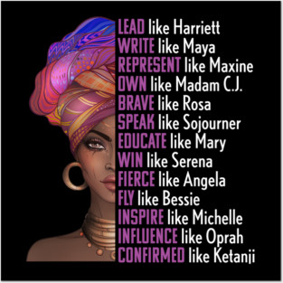 Women of Black History, Legends, Powerful Black Women, Black History Posters and Art