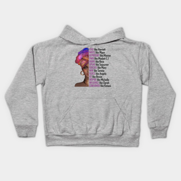 Women of Black History, Legends, Powerful Black Women, Black History, Phenomenal Black Women Kids Hoodie by UrbanLifeApparel