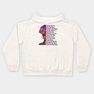 Women of Black History, Legends, Powerful Black Women, Black History, Phenomenal Black Women Kids Hoodie